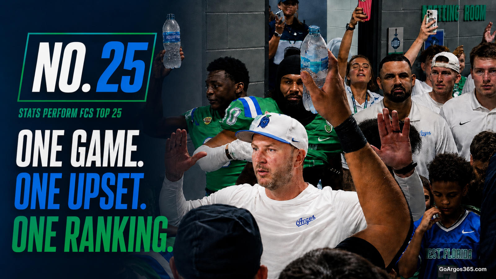 One game, one upset, one ranking; UWF enters FCS Top 25 at No. 25